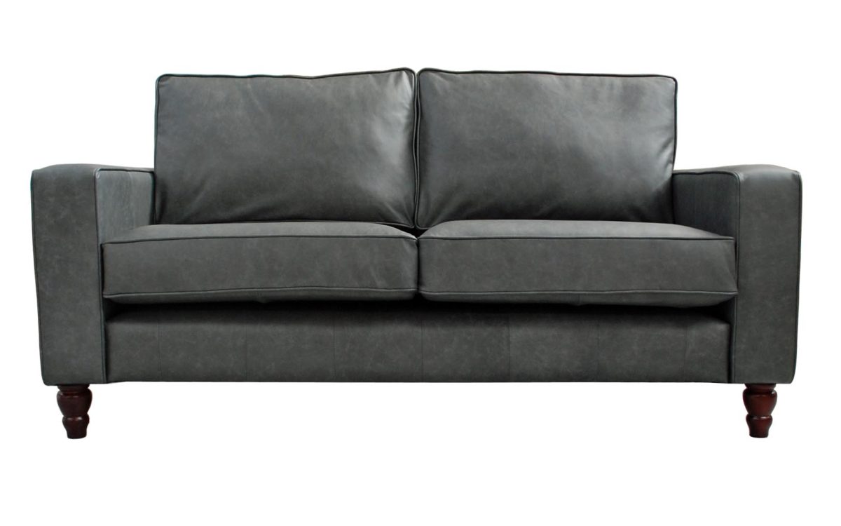 Derry Grey Leather Sofa
